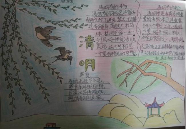 清明手抄报图片   