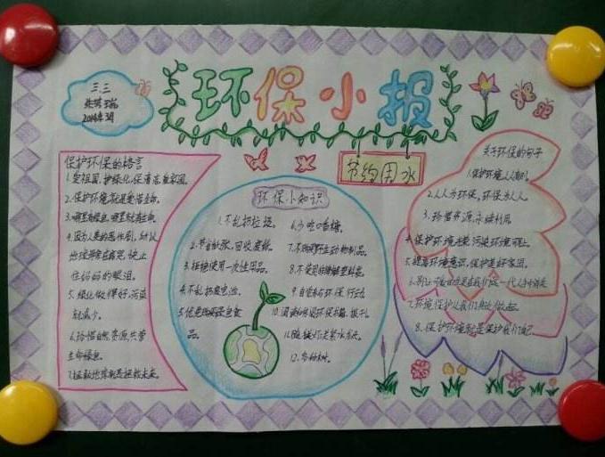 环保小报图片  
