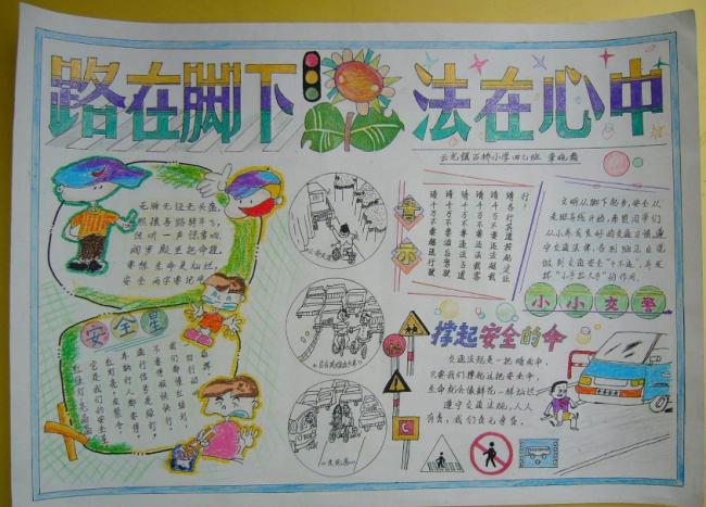 安全知识手抄报图片 