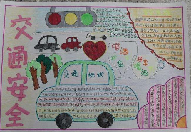 安全知识手抄报图片 