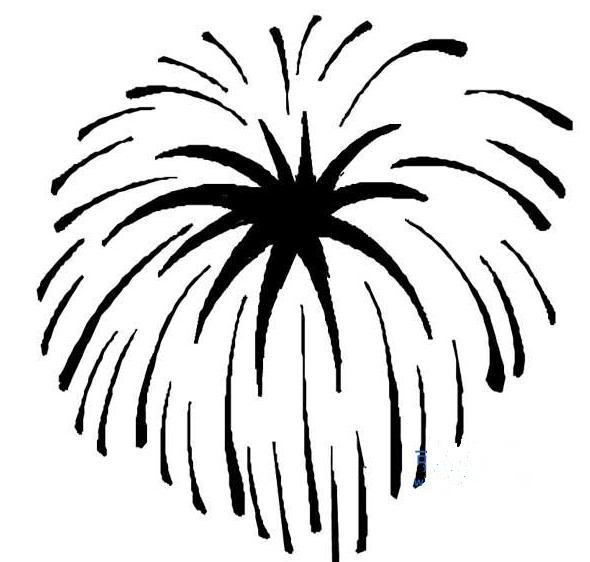 烟花简笔画 