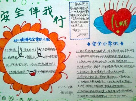 安全知识手抄报图片 