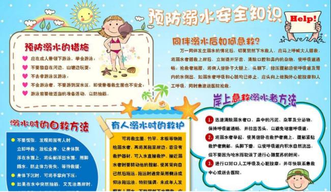 安全知识手抄报图片 