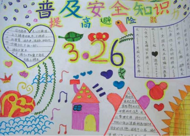 安全知识手抄报图片 