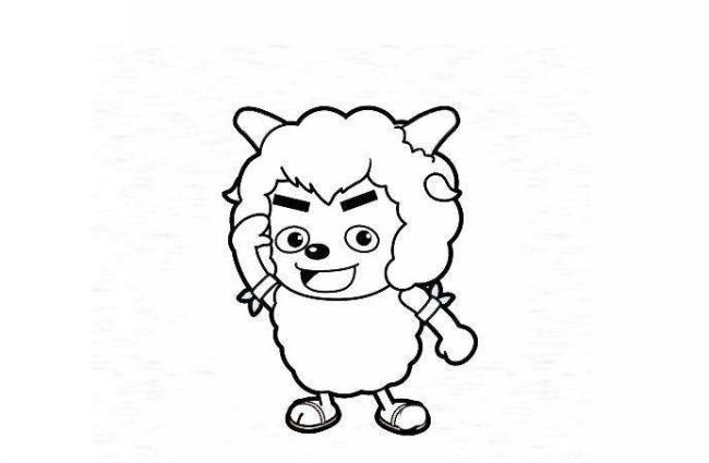 沸羊羊简笔画