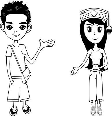 简笔人物画  