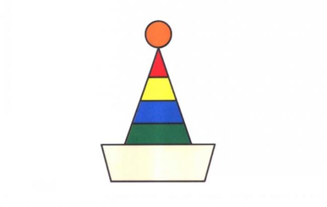 丑陋的小丑帽简笔画图片