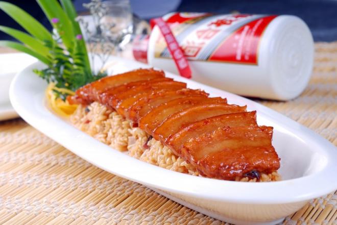 美味的清蒸五花肉图片
