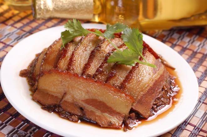 美味的清蒸五花肉图片