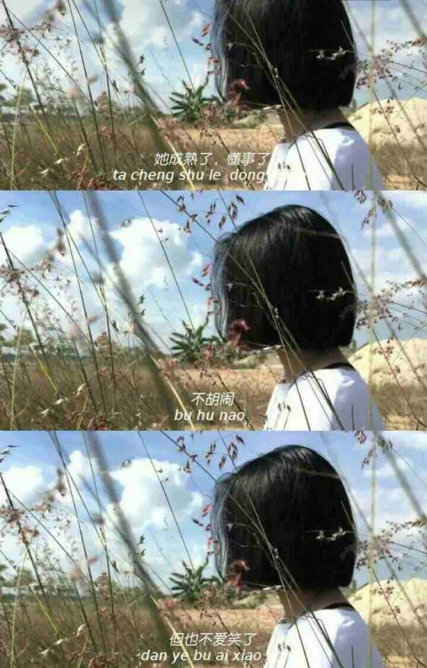 女生三格图片带字情感