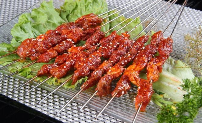 羊肉串图片   
