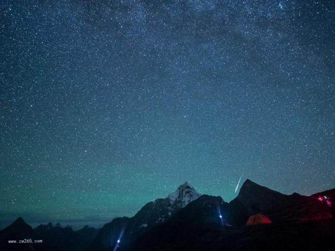 满天划过的流星背景图片