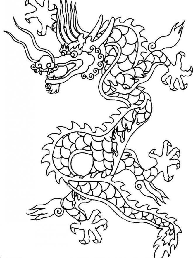 龙简笔画图片-腾云的龙