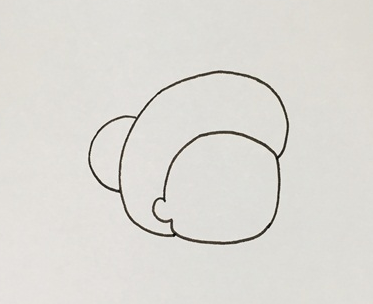 坐在摇椅上的奶奶简笔画