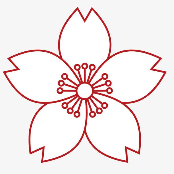 樱花红色图标