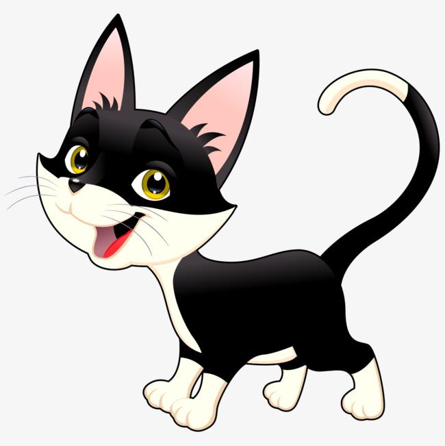 小黑猫卡通小黑猫