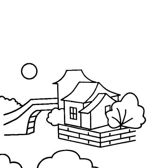 design，小房子楼道墙面布置图片，小房子简笔画图片