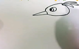 啄木鸟简笔画教程