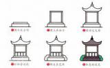 小凉亭简笔画图片