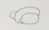 坐在摇椅上的奶奶简笔画