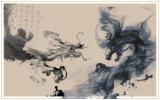 龙水墨画