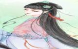 卡通版古风美女图片
