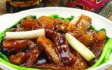 鲁菜美食葱烧海参图片