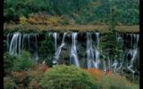 九寨沟自然山水瀑布图片
