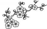 逼真的花朵简笔画