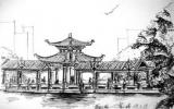 手绘风景速写图片
