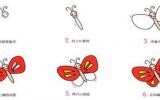小蝴蝶昆虫简笔画步骤图片