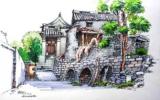 马克笔建筑绘画